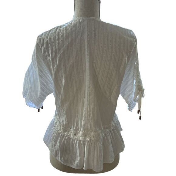 Moon River Ruched Sleeve Top - Picture 7 of 8